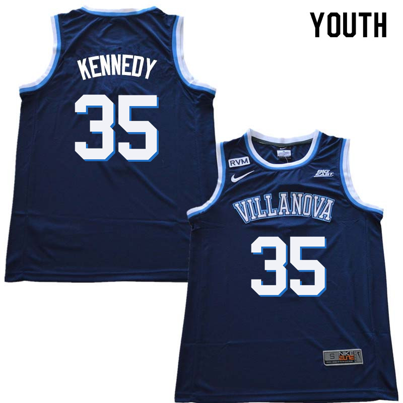 2018 Youth #35 Matt Kennedy Willanova Wildcats College Basketball Jerseys Sale-Navy